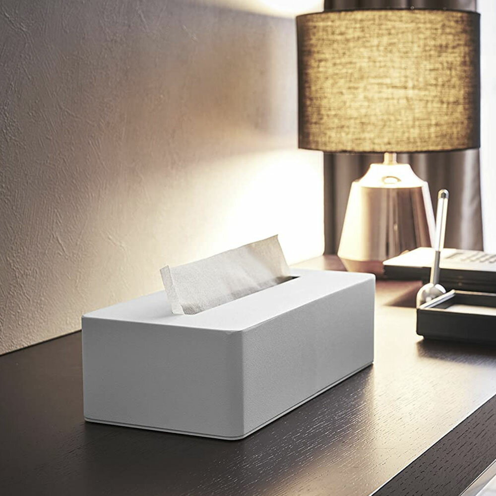 【レビュー特典】 山崎実業 【 tower タワー ティッシュボックス 】 4215 / 4216ティッシュBOX 詰め替え 詰め替え容器 ディスペンサー ティッシュペーパー ボックス ティッシュ アメニティ 白 黒 シンプル おしゃれ [2]