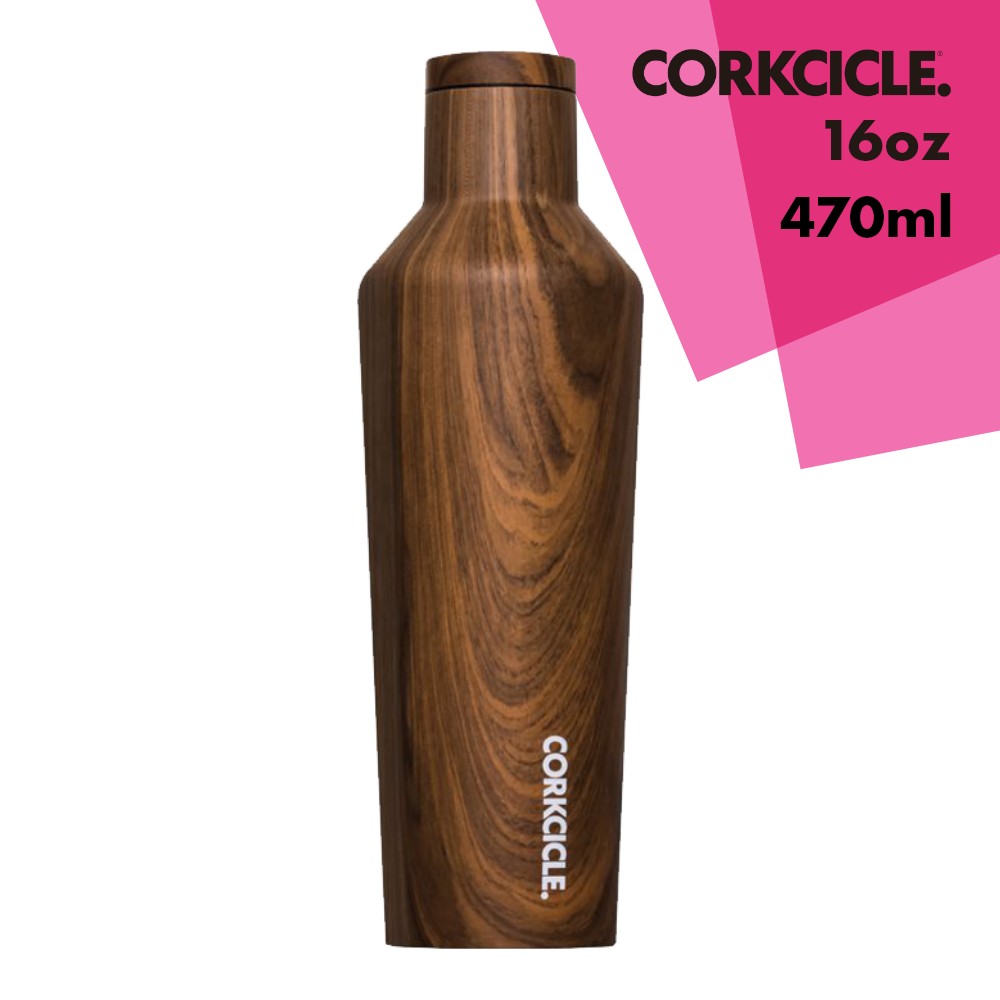 【レビュー特典】CORKCICLE CANTEEN コークシクル キャンティーン 16oz 470ml WALNUT ウォールナット 保冷25時間 保温12時間 保温保冷ボトル おしゃれ水筒 ステンレスボトル 2016PWW