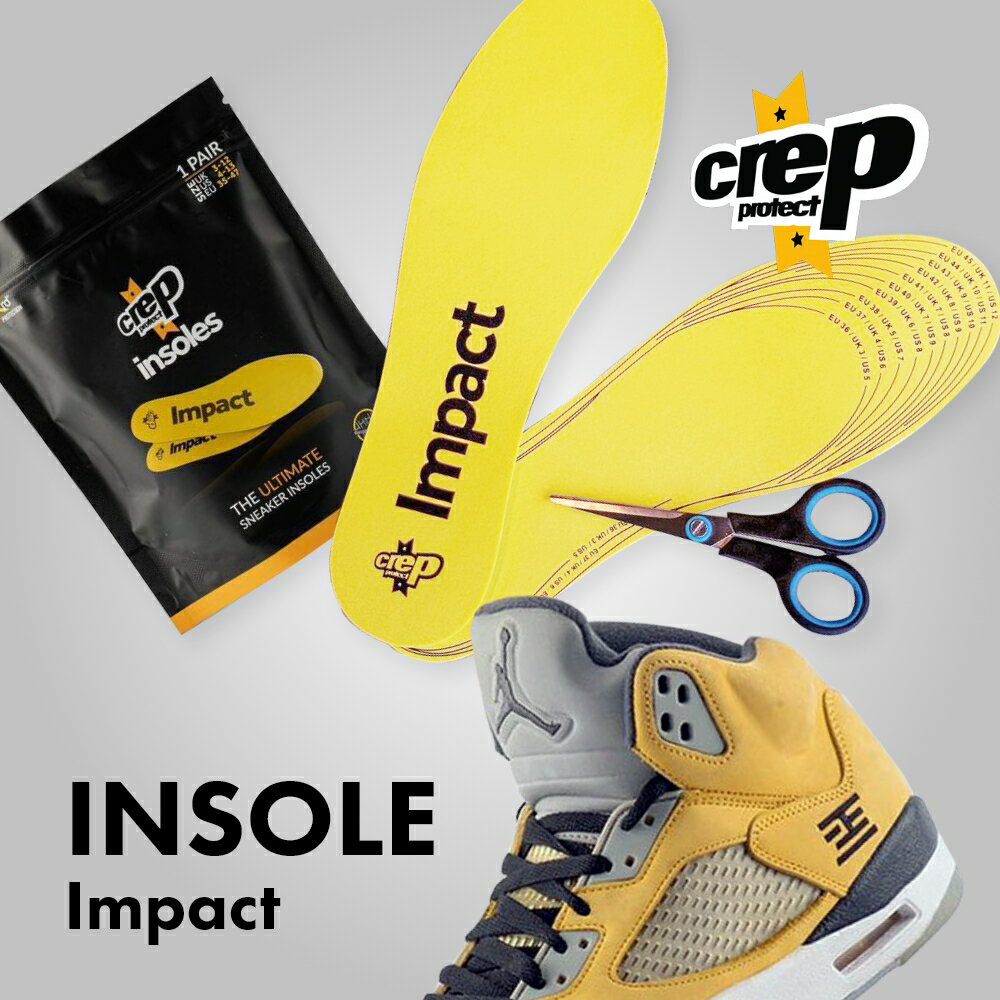 【マラソン最大P19!要エントリー】【レビュー特典】Crep Protect THE ULTIMATE INSOLES Impact クレップ プロテクト スニーカー インソール インパクト 衝撃吸収 シューズ 靴用 アメトーーク スニーカー芸人 1