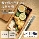 【レビュー特典】GEL-COOL ジェルクール mWood ランチボックス保冷機能付き 高知県産 土佐古代杉 箸セット スプーンフォークセット保冷ケース 冷凍庫...
