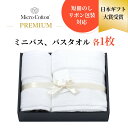 【レビュー特典】マイクロコットン プレミアム ミニバス&バスタオル 各1枚 ボックスギフト ホテルタオル 高級 海外 ブランド インド製 綿100% コットン1...