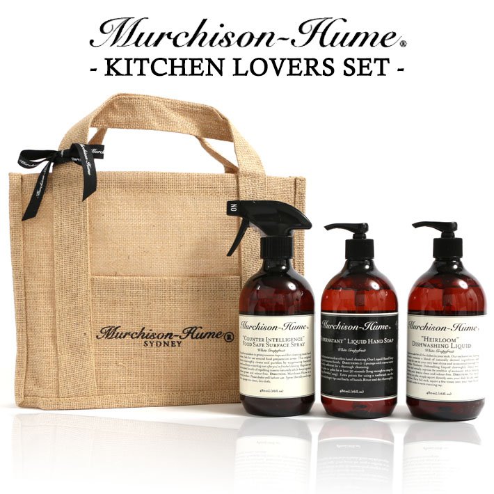 【着後レビューで選べる特典】マーチソンヒューム Murchison-Hume KITCHEN LOVERS SET キッチンラバーズセット天然原料 3本セット ギフト 贈り物 高品質 洗剤 除菌 防臭 日本製 国産 内祝 お中元 お歳暮