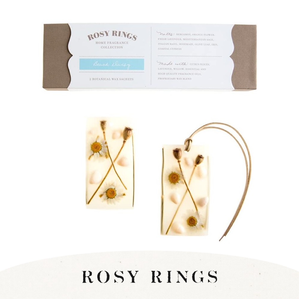 ロージーリングス キャンドル ROSY RINGS ボタニカルワックスサシェ BOTANICAL WAX SACHETS ビーチデイジー BEACH DAIZY ルームフレグランス 寝室 枕元 クローゼット ドア 洗面 芳香剤 ディフューザー インテリア アロマ 甘い バニラ デコレーション オシャレ 匂い 香り