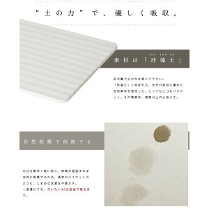 soilwaveソイルバスマットウェーブ珪藻土速乾薄型パルプ入りタイプイスルギ吸水吸湿まちかど情報室スマステNスタ
