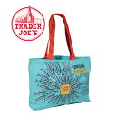 TRADER JOE 039 S トレーダージョーズ エコバッグ サーディン(コットンバッグ) BLUE コットン マチ レジカゴ レジ袋 トレジョ 高級スーパー オリジナル バック 海外セレブ サスティナブル リサイクル RECYCLE 旅行 パーティー 休日 青