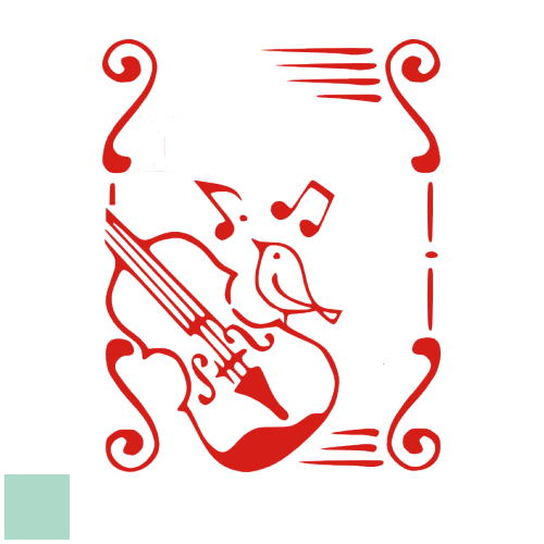 デザインは一例です。ゴム印 見本 サンプル オーダー イラスト デザイン ハンコ おしゃれ オーダーメイド かわいい オリジナル スタンプ 蔵書票 文房具 音符 楽譜 蔵書印 贈り物 バイオリン はんこ 楽器