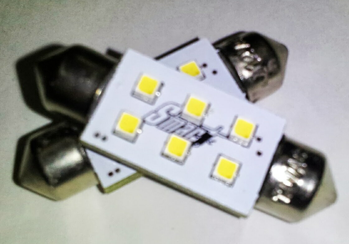 【4200K | 電球色】SMART LED　T10x37〓(2個入）