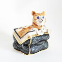 【送料無料】【ジュエリー】【小物入れ】ジュエリーボックス ピューター キャットバッグ