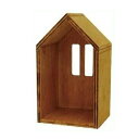 【ミニチュア】【雑貨】飾り棚 飾り棚小屋 ハウス お家 ナチュラル S 手前屋根 83368 4521515072758