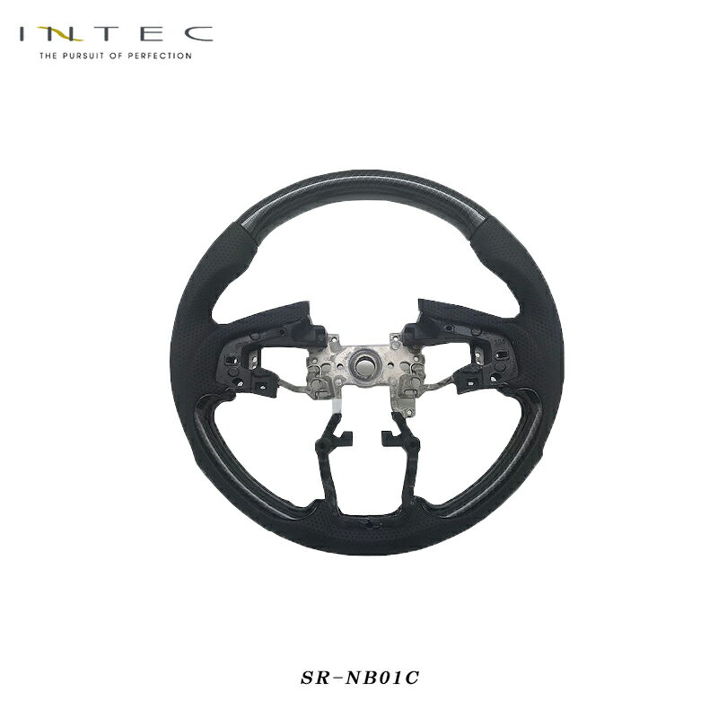 【送料無料】INTEC ホンダ N-BOX JF3/4 ステアリング [ブラックカーボン SR-NB01C]