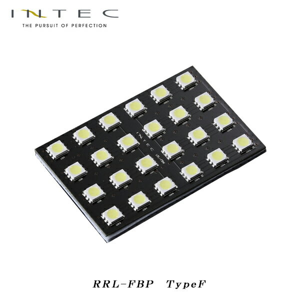 INTEC LEDルームランプ プラズマホワイト TYPE F 高輝度24LED（3チップSMD) 8000K マップランプ カーテシランプ バニティランプ ラゲッジランプ 