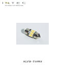 INTEC ハイパフォーマンス LED バルブ T8×28 ルームランプ 90lm 高輝度3LED ハイパワーSMD 保安基準適合 