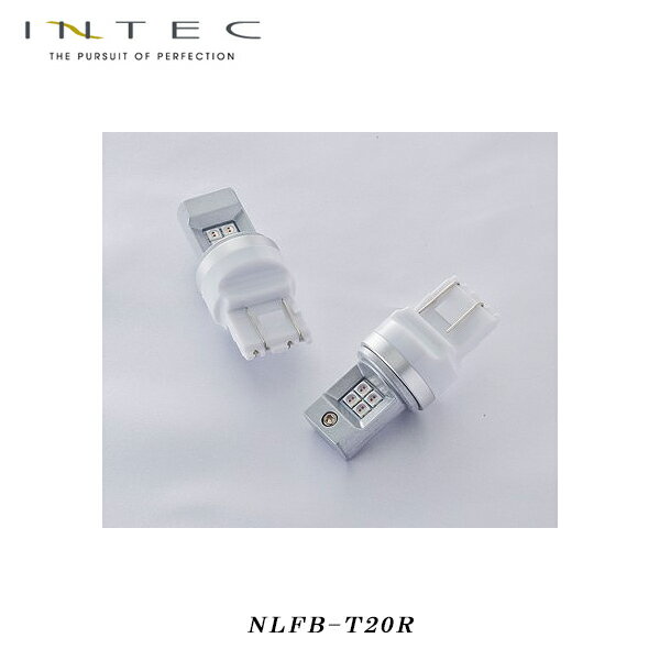 INTEC ハイパフォーマンス LED バルブ T20 レッド シングル ダブル 兼用 ブレーキ 140lm 高輝度8LED/ハイパワーSMD 保安基準適合 