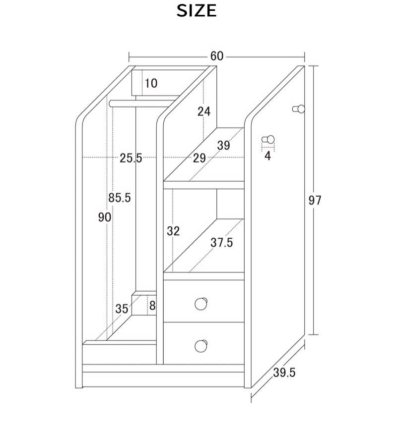 ハンガー ランドセル 教科書 ジュニア 新入学 子供部屋 『ランドセルハンガーラック( 隠しキャスター付』【送料：北海道1500円・沖縄・離島は別途運賃かかります】 2