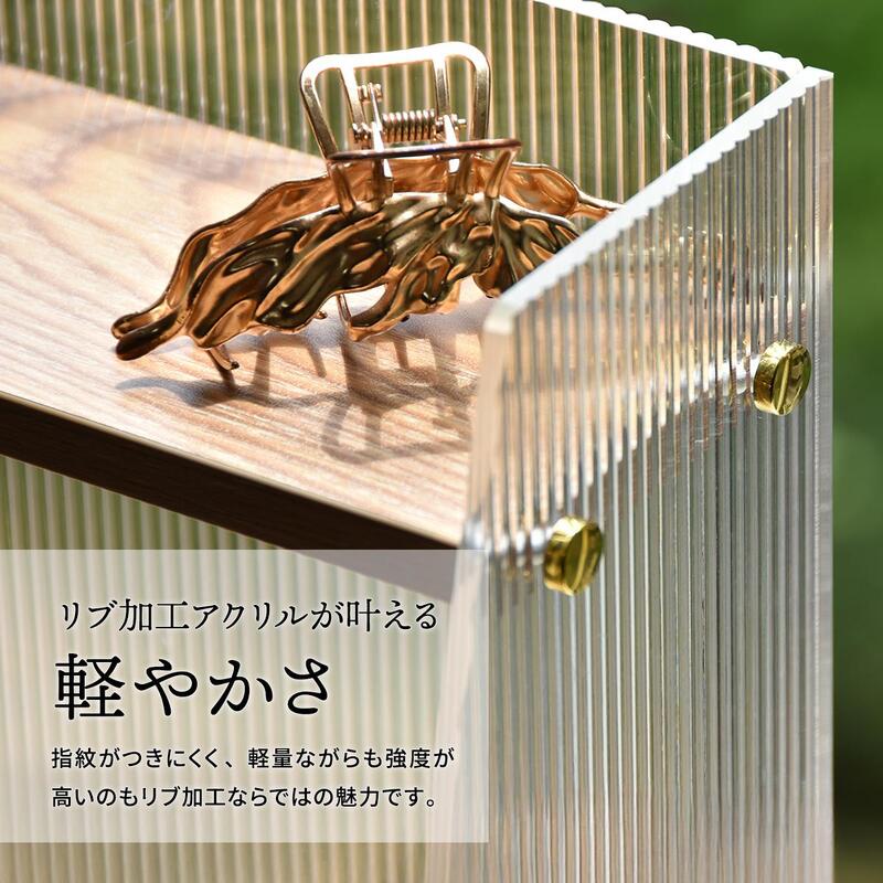 ラック アクリル ディスプレイ 飾り棚 階段 ONLS0347 『アクリル ステップシェルフ』【送料:北海道1500円・沖縄・離島は別途運賃かかります】 [2]