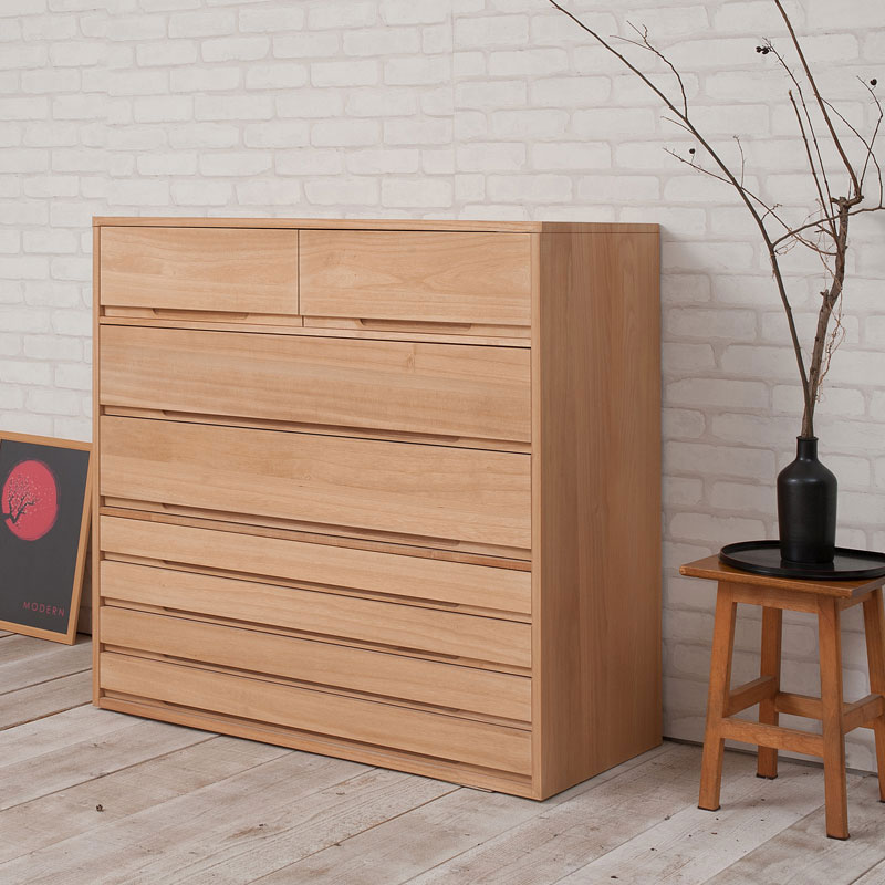 【配達日時指定不可】桐ケース 衣装ケース 桐タンス チェスト 桐衣装箱 桐たんす 保管庫 保管ケース 竹炭シート 着物 衣類収納 洋服 HT27-006 『【桐心】桐箪笥7段 ナチュラル』 【送料：北海道4500円・東北3000円沖縄・離島は別途運賃かかります】