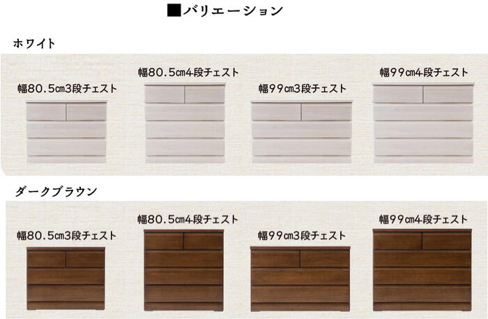 【配達日時指定不可】チェスト クローゼット 北欧 おしゃれ 整理タンス 引き出し 洋服タンス キャスター付き 『クローゼットチェスト【幅99タイプ-3段】』【送料:北海道4500円・東北3500円・沖縄離島は別途運賃かかります】 [3]