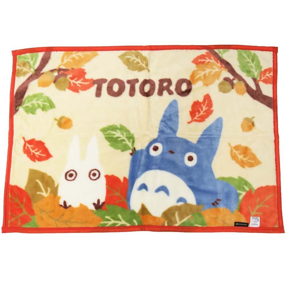 となりのトトロ落ち葉拾いベビー毛布...