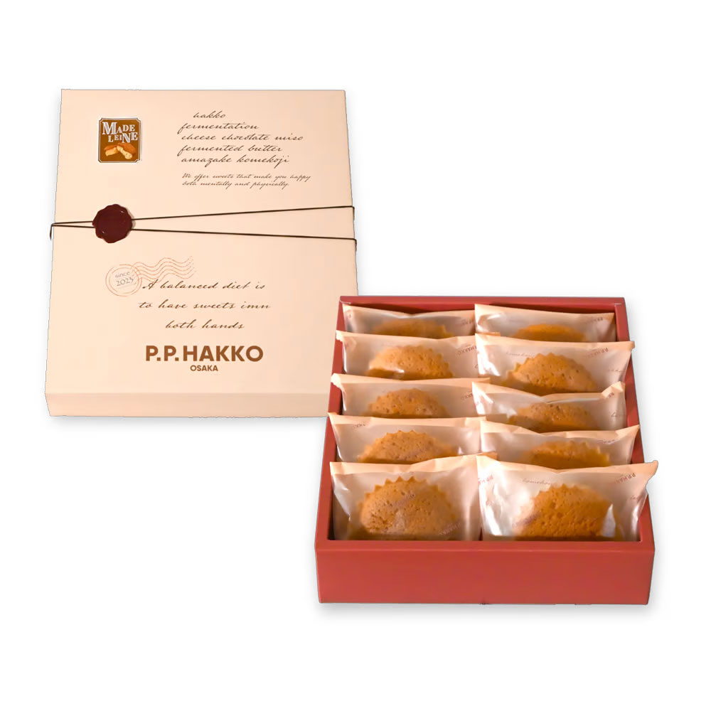 P.P.HAKKO　発酵バターのマドレーヌ　10個入　敬老の日　ギフト
