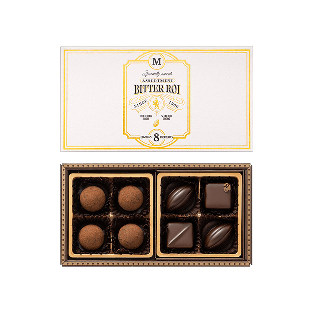 メリーチョコレート　ビターロワ ビターアソート 8粒入　バレンタイン 2026 チョコレート メリーチョコレート ビターロワ ビターアソート 8粒入(4.0)
