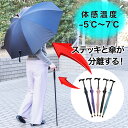晴雨兼用 ステッキ傘 おしゃれ 【F-SEASONS ステッキ イン 傘】杖傘 傘 杖 取り外し可能