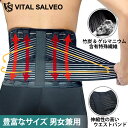 腰サポーター 腰ブレース こし&背中 固定 腰用ベルト 【VITAL SALVEO バイタルサルヴェオ】 腰 & 背中 固定 着圧サポーター 暖かい コルセット...