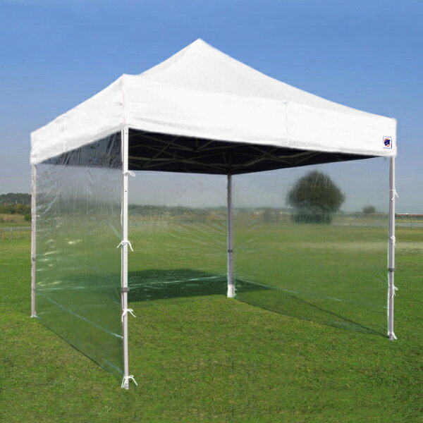 【法人・個人事業主様限定】オプション DX45/DXA45用 横幕 クリア EZS45-Y10 | テント イベント タープテント 日除け 日よけ 簡単 収納付...