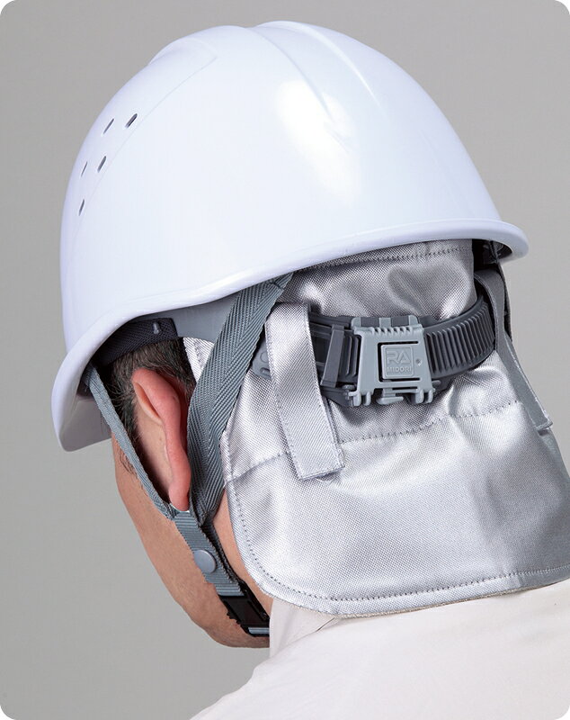 インターショップのユニット夏季 ひえひえメットカバー ho-536 | 熱中症 暑さ対策 熱中症対策 グッズ 工事現場 熱中症対策グッズ 熱中症予防 ひんやりグッズ 熱中対策 熱中 建設業 涼しい 夏 夏用 熱中症対策用品 熱中症グッズ 作業現場 熱中症防止｜アングル2