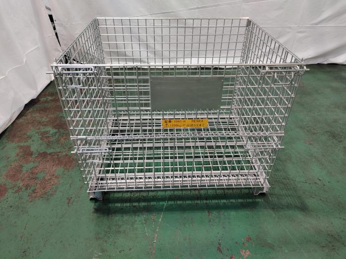樂天商城 - 【法人・個人事業主様限定】メッシュパレット (外寸:1000×800×850) sin-02-009 | パレット メッシュボックス メッシュかご メッシュカゴ 網パレット 網ボックス ボックス かご カゴ メッシュ 網 金網