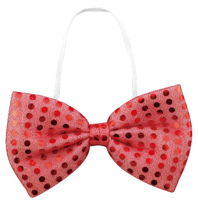 【法人・個人事業主様限定】アーテック キラキラ蝶ネクタイ 赤 atc-2296