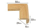 安心クッション コーナー用 細 木目 カーボーイ／トラスコ中