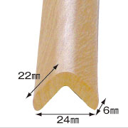安心クッション L字型 90cm 細 木目【10個セット】カーボーイ／トラスコ中山|養生材 養生資材 養生用 保護材 ガード クッション 保護カバー 衝撃吸収材 緩衝材 カバー 養生 l型ガードクッション l型クッション