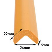 安心クッション L字型 90cm 細【10個セット】カーボーイ／トラスコ中山|養生材 養生資材 養生用 保護材 ガード クッション 保護カバー 衝撃吸収材 緩衝材 カバー 養生 l型ガードクッション l型クッション l型ガード