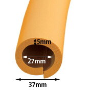 安心クッション 丸型 内径27mm イエロー【10個セット】