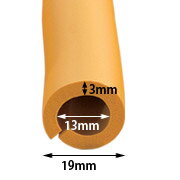 安心クッション 丸型 内径13mm イエロー【10個セット】カーボーイ／トラスコ中山|養生材 養生資材 養生..
