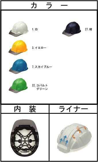 ヘルメット FP-1F（加賀産業）|作業ヘルメット 作業用ヘルメット 工事用 工事用ヘ...