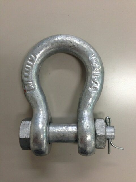 TAIYOシャックル ドブ BB－8 (1002836)| 土木工事 工事現場 工事用品 建築工事 連結金具 玉掛け作業 ジョイント金具 ジョイント部品 バウ型 固定 ロープ 吊り具 吊り金具 パーツ 荷役作業 連結ジョイント