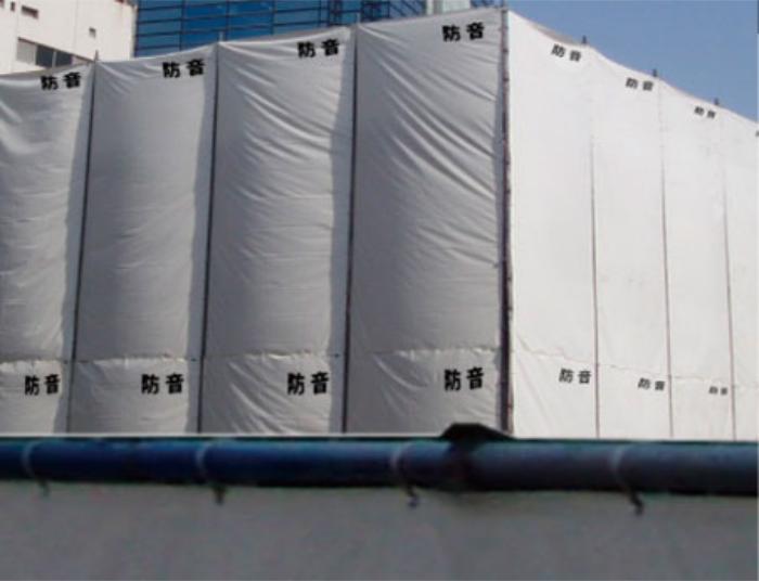 樂天商城 - 【法人・個人事業主様限定】防音シート 0.5mm ハトメ300P 1.8×5.1m plx-01-030 | 遮音シート 防音 現場 作業 工事 工事現場 建築 建築現場 土木 防水 足場 ハトメ 騒音対策 解体 解体工事 養