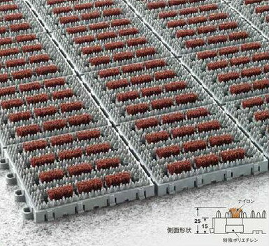 【法人・個人事業主様限定】テラモト ナイロンブラッシュ H-25 II 150×150mm | 保安用品 保安 道路安全..