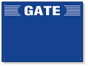 305-304 ゲート表示板 GATE 数字なし ヨコ | ゲート 看板 工事看板 工事用看板 工事 車両出入口 工事車両出入口 建設現場 建築現場 工事用品 現場作業 現場 作業 プレート看板 標識 ゲート看板 出入口 標示板 建設工事 工事現場 案内板 プレート