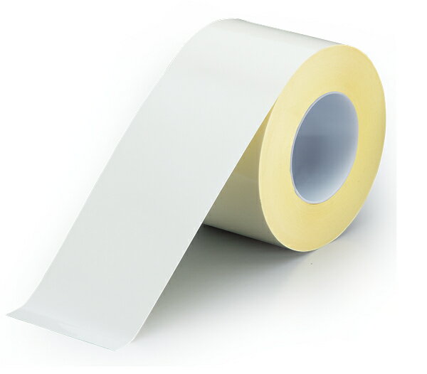 863-644 ユニフィットテープ（白）100×10M | ユニフィットテープ 目印 目印テープ 床 誘導テープ 工場 研究所 デパート スーパー 病院 ビル ホテル 旅館 地下街 学校 劇場 寮 体育館 イベント屋内会場 屋内 イベント