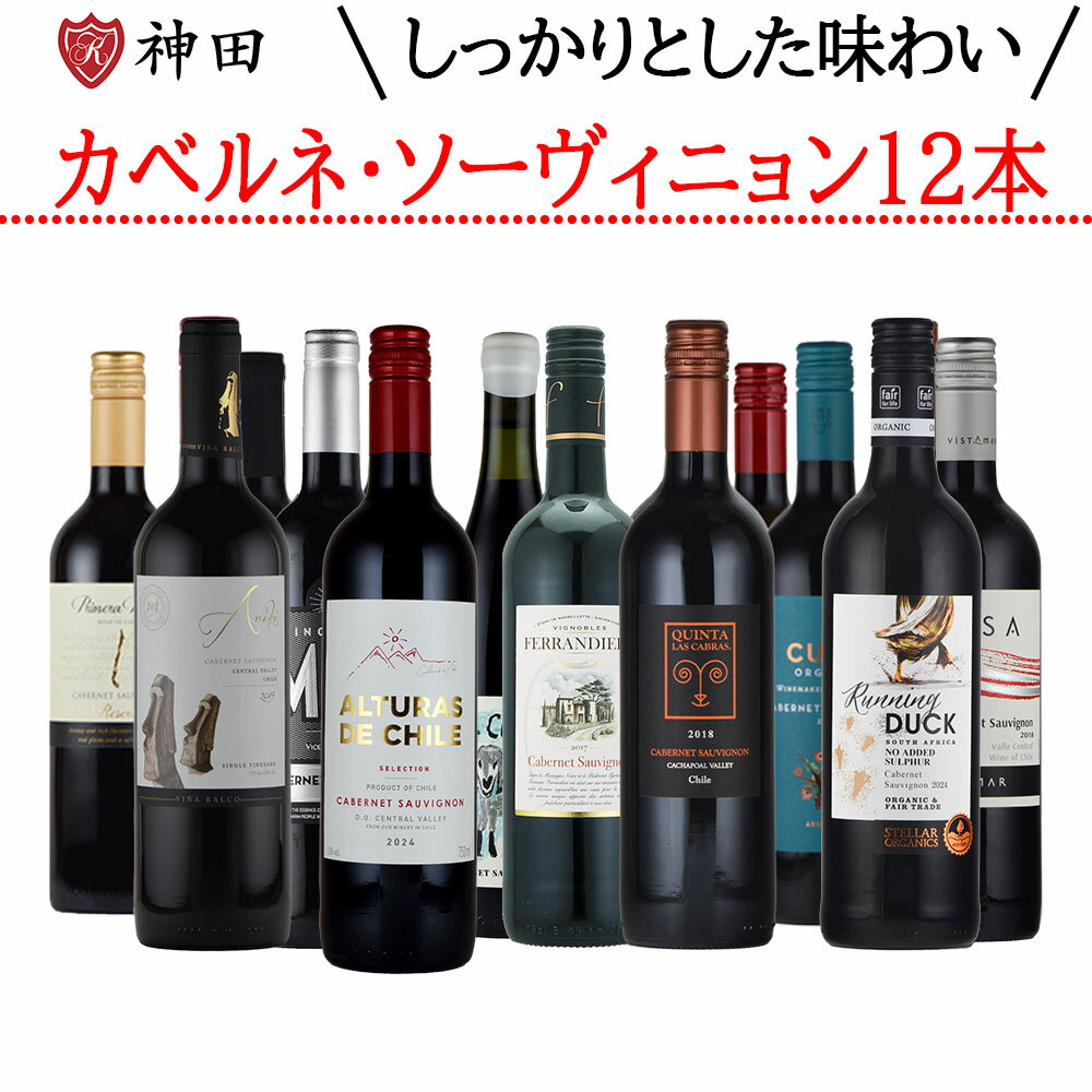 赤ワインセット カベルネ・ソーヴィニョン を使用した赤ワインセット 12本 送料無料 お中元
