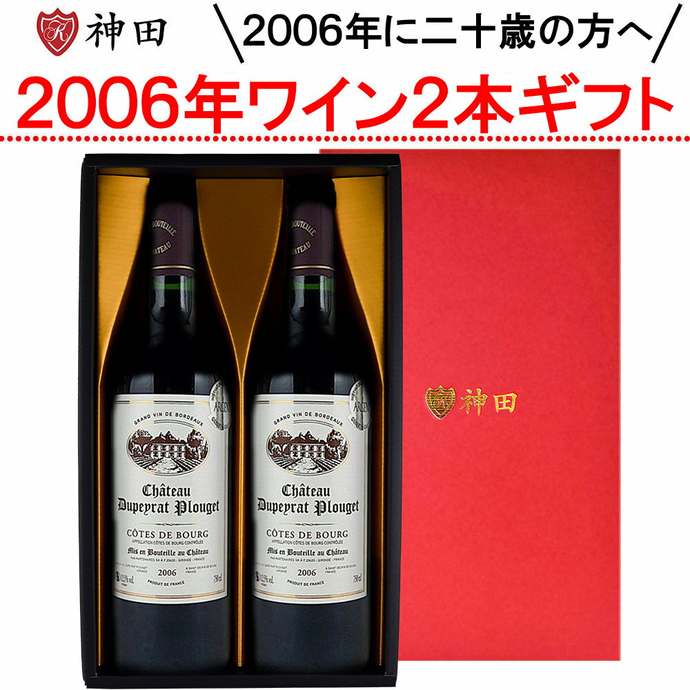 2026年に二十歳 の方へ ワイン ギフト セット 赤ワイン 20歳 二十歳 20周年 誕生日 送料無料 フランス ギフトボックス付き お歳暮