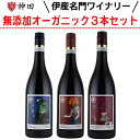 酸化防止剤無添加 オーガニック ピッツォラート 飲み比べ 赤ワイン3本セット イタリア 送料無料