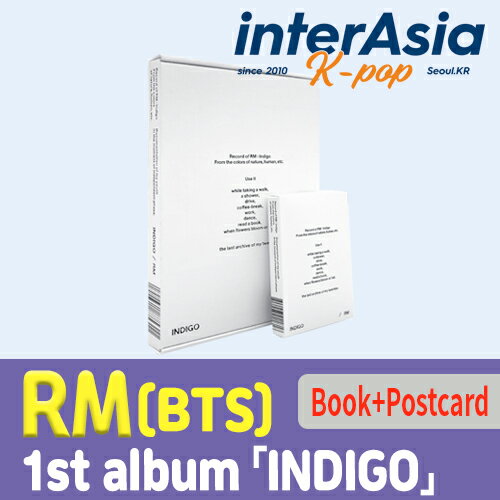 2糧åȡ RM - 1st Album INDIGO Book+Postcard Edition 륨 ʥॸ  Kim Namjoon BTS ƾǯ Х󥿥 HYBE BigHit kpop ڹ ڹľ ̵