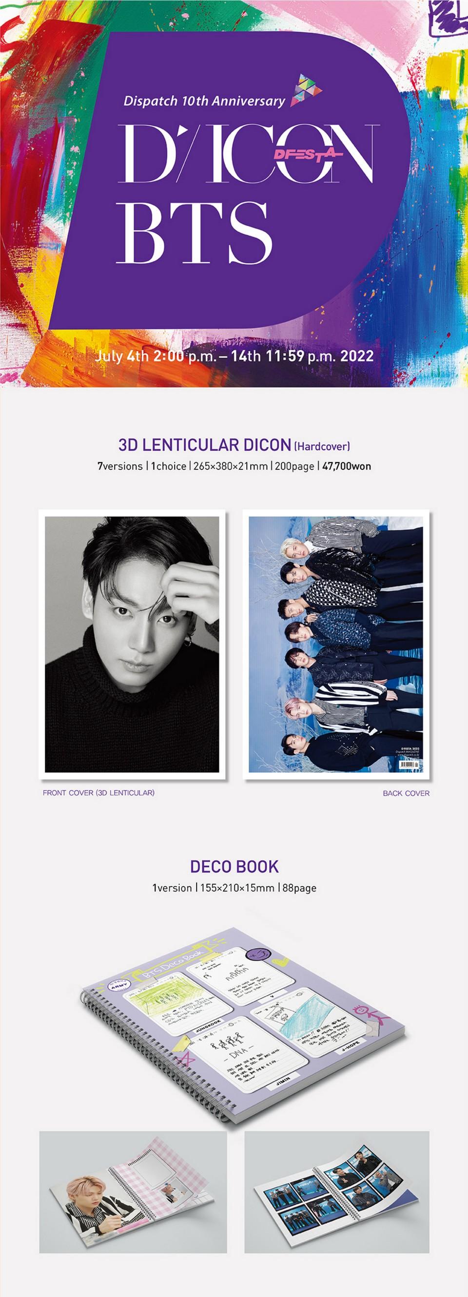 DICON D��FESTA BTS (Photo book) �Х󥿥� �Ф󤿤� ���ƾ�ǯ�� DFESTA DISPATCH �ե��ȥ֥å� �̿��� �������å� �ڹ��� �ڹ�ľ��