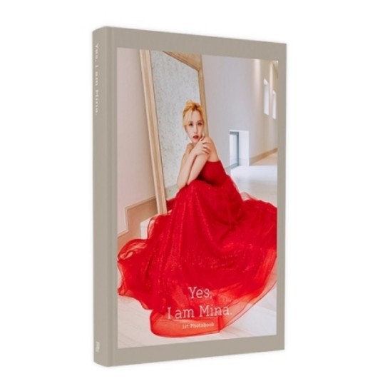 ★残りわずか★ TWICE Mina - Yes, I am Mina. (Gray ver.) / 1st PHOTOBOOK トゥワイス ミナ 写真集 フォトブック 公式グッズ 輸入盤 韓国版