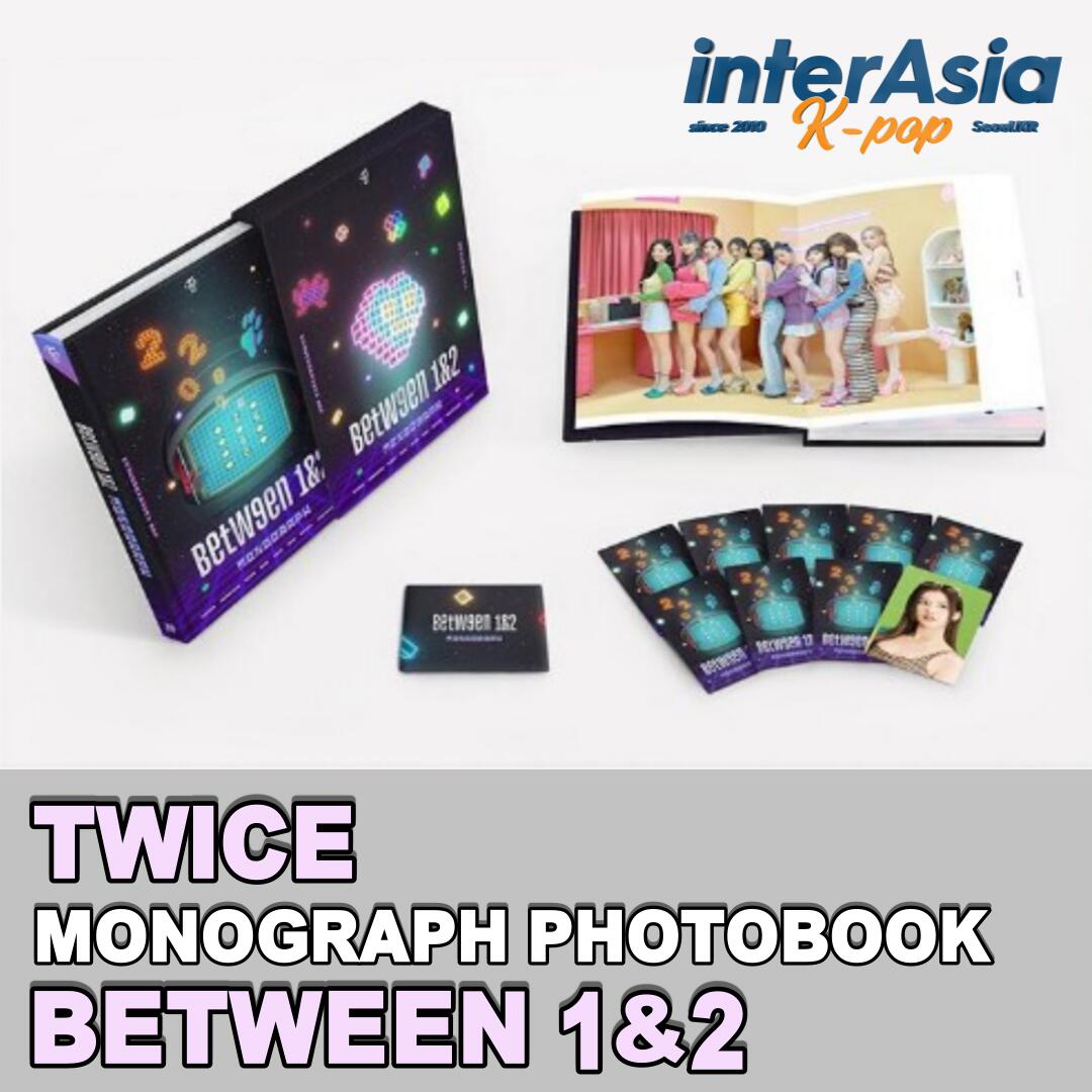 TWICE - MONOGRAPH 'BETWEEN 1&2' トゥワイス PHOTOBOOK モノグラフ 写真集 公式フォトブック 公式グッズ JYPエンターテインメント kpop