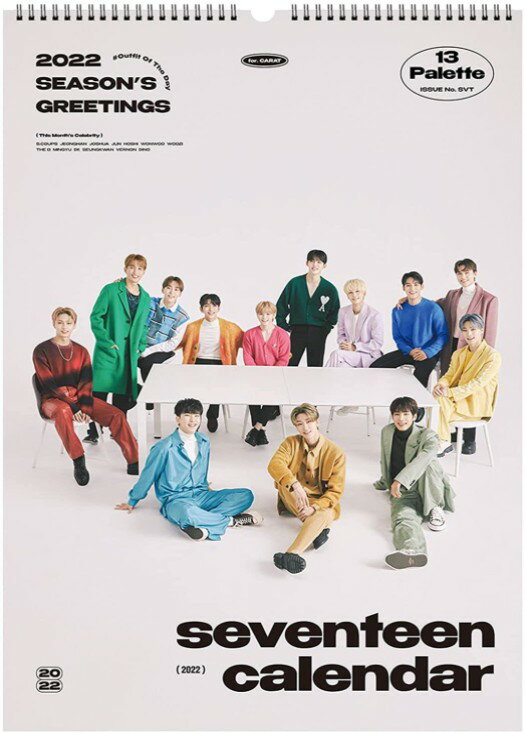 ★12月14日★SEVENTEEN 2022 Wall Calendar セブンティーン シーグリ シーズングリーティング カレンダー kpop 韓国盤 送料無料のサムネイル
