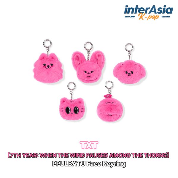 樂天商城 - ★06月22日発売★5種選択★ TXT - 【7TH YEAR: WHEN THE WIND PAUSED AMONG THE THORNS】 PPULBATU Face Keyring 棘の茂みで風が一瞬止まった時 ティーエックスティーOFFICIAL MD MERCH HYBE 無料配送